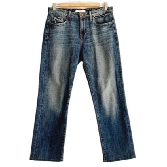 Fidelity Denim Denim - FIDELITY DENIM Taylor Straight Crop Jeans in Victorian Blue Sz 27